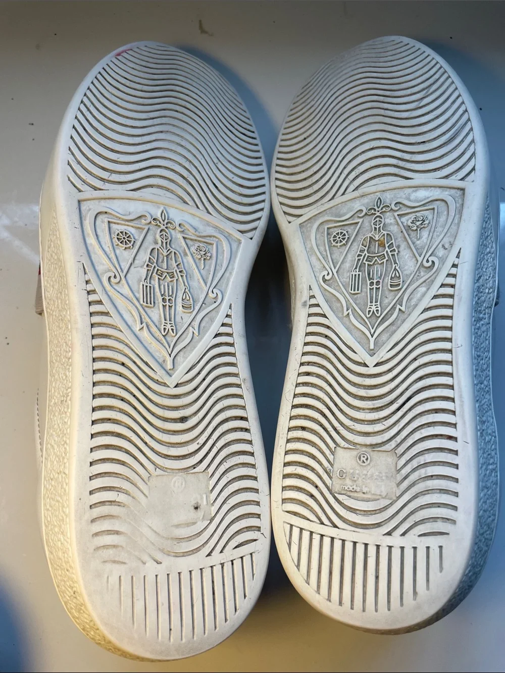 Gucci white leather